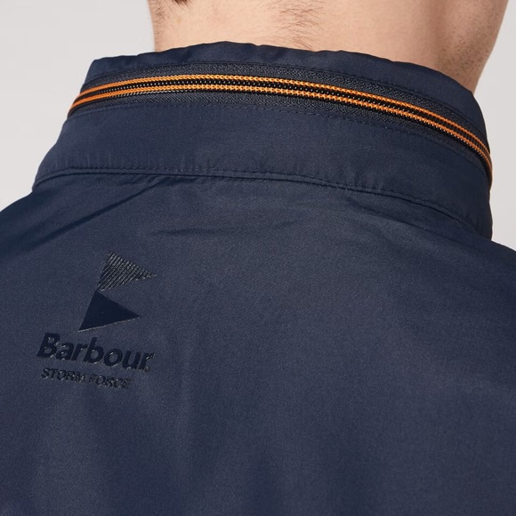 NWT NEW Barbour Menton Zip Up Waterproof Bomber Storm Force Navy Camo Jacket XXL - Picture 5 of 16